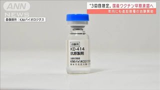 国産ワクチン　“追加接種限定”で早期承認目指す(2021年10月25日)