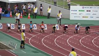 茨城国体2019 少年男子A100m準決勝2組 Mizuki INOUE 10.69(-1.9)