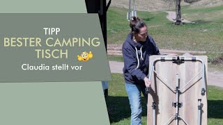 Campingtisch Dometic Zero Light Oak - Claudia von Wanderkuss stellt ihren Lieblingstisch vor