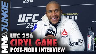 Ciryl Gane claims legal strike in KO of Junior Dos Santos | UFC 256 post-fight interview