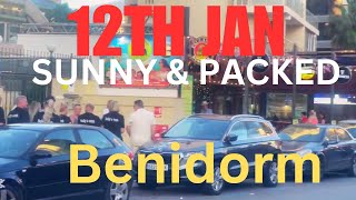 Benidorm in January 2025🥳Benidorm live  4K Spain Benidorm 🇪🇸