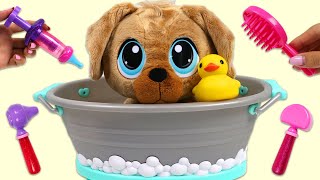 Little Tikes Rescue Tales Golden Retriever Puppy Adoption with Toy Hospital & Bath Time Grooming!