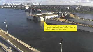 Werkzaamheden Zeesluis IJmuiden Q1 2021 | Timelapse