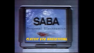 SABA 90's VCR / MAGNETOSCOPE VHS /  PUBLICITE / ADVERTISING / FRENCH