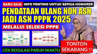 🔴PENDATAAN ULANG HONORER UNTUK PENGANGKATAN JADI ASN PPPK TAHUN 2025 PENUH WAKTU ATAU PARUH WAKTU