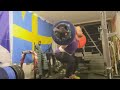 3@9 180kg high bar squats