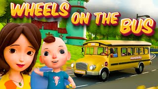 The Wheels on the Bus | 1 Hour Long | Nursery Rhyme for Kids