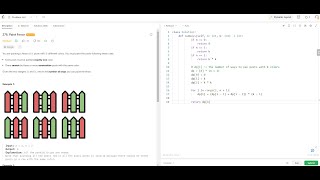 Google Interview Question - Paint Fence- Leetcode 276- Python