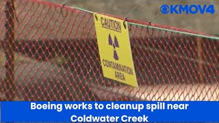 Boeing works to cleanup 1000 gallon wastewater spill near Coldwater Creek