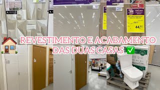 COMPRAMOS OS REVESTIMENTO E ACABAMENTO | ESCOLHEMOS O PORCELANATO | MOSTREI TUDO QUE COMPRAMOS ✅