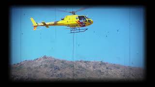 Girnar Ropeway Construction Project - Helicopter External Load Operations by Himalayan Heli Services