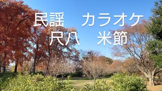 民謡　カラオケ　尺八　№48   米節　shakuhachi komebushi