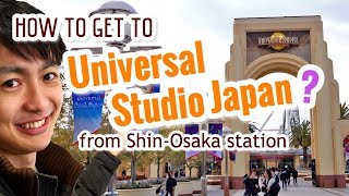 How to go to Universal Studio Japan from Shin Osaka Station with HD Full street view!! #124