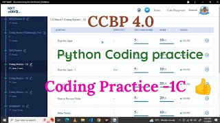 Python coding Practice-1C | NXT Wave | #nxtwave #ccbpacademy #coding #ccbpintensive #python #ccbp