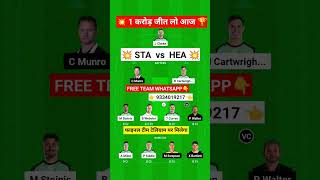 STA vs HEA Dream11, STA vs HEA Dream11 Prediction, Melbourne Stars vs Brisbane Heat BBL Team Today