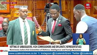 Former CS Ababu Namwamba is vetted for the position of Representative for UNEP