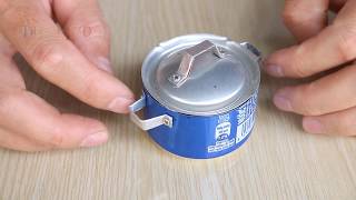 How to make a mini cooking pot with a can of pepsi