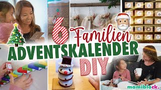 6 einfache DIY Familien - Adventskalender ❤️🎄| mamiblock