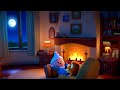 moonlit fireplace lofi 🌙🔥 chill beats for cozy nights in