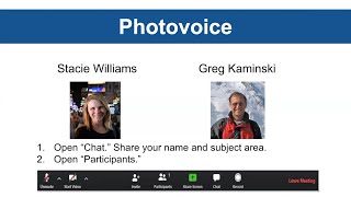 Photovoice--May 18th, 2020 session