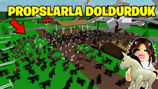 BROOKHAVEN'I PROPSLARLA DOLDURDUK😊AYŞEM ECE ARI💥ARIGİLLER🐝ROBLOX BROOKHAVEN🏡RP