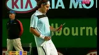 2007 Australian Open 1/4 - Federer vs Robredo, Roddick vs Fish