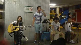 海闊天空 + 光輝歲月 (Cover by GOMusic) @ 旺角東站出口Busking (2019.06.07)