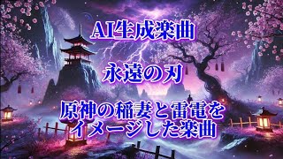 AIが原神の稲妻と雷電をイメージして作った楽曲 永遠の刃