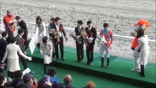 2016 3/2 第62回 エンプレス杯（ＪｐｎII） ウィニングラン～武豊勝利騎手インタビュー～表彰式 現地映像 アムールブリエ