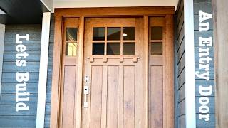 Entry door jamb build and installation