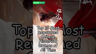 Top 10 Most Rewatched Chinese Historical Dramas of All Time. #cdrama2024 #dramalist #trending