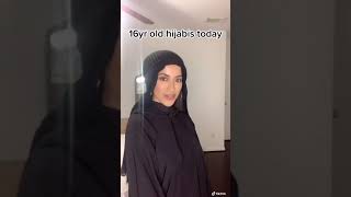 16yrs old hijabis now vs. then  #shorts