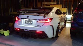 Lexus RCF new exhaust set up