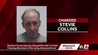 Davidson County man charged after deputy was injured while trying to serve warrant