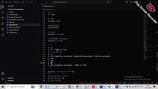 Python New Batch: Operators in Python Part - 4