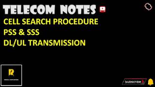 TN LTE 13. Cell Search Procedure