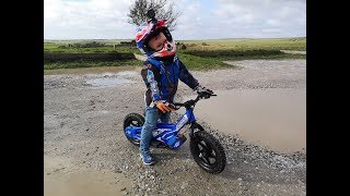 Amped A10 Electric Bike - Family Blog out with Mum feeding dogs