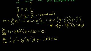 Multiple Linear Regression Least Squares Estimator