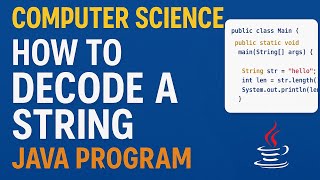 How to do String Programs #Important | Decode String - ISC Computer Practical #amplifylearning
