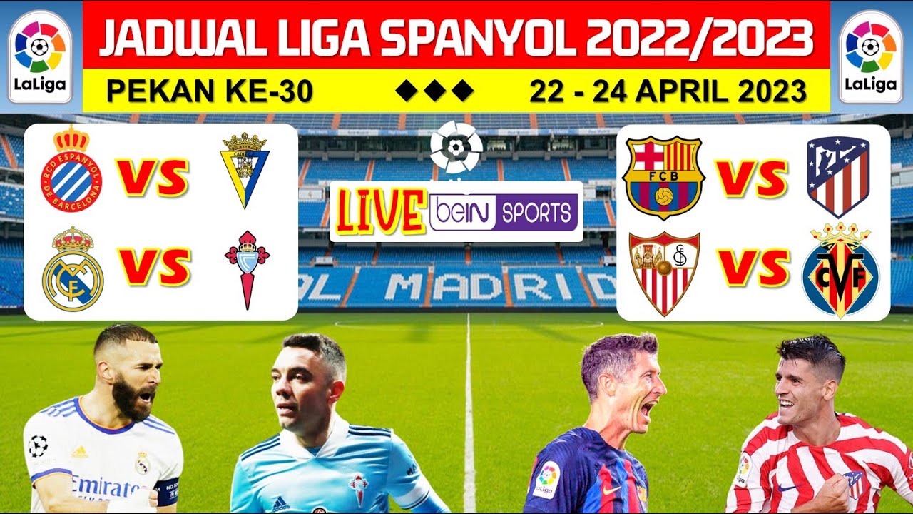 JADWAL LIGA SPANYOL MALAM INI PEKAN KE 30 – REAL MADRID VS CELTA VIGO ...