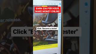 36$/ Per hour, how to make money online #makemoneyonline #shortsfeed #shortsvideo