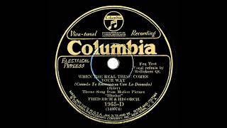 1929 Fred Rich - When The Real Thing Comes Your Way (Rollickers, vocal)