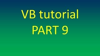 Arithmetic Operators in visual basic programming 2010 operators part -1