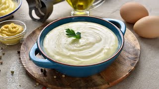 Homemade Mayonnaise Ready in only 30 seconds | JamilaCuisine