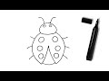 How to Draw a Ladybug. 