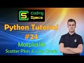 Python Tutorial #24 - Matplotlib Scatter Plots & Line Charts