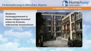 München \u0026 Umland: Modernes Ferienappartement in einem ruhigen Innenhof - FeWo-direkt.de Video