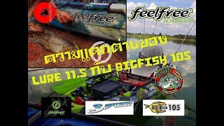 feelfree kayak fishing.เปรียบเทียบเรือ feelfree lure 11.5 vs bigfish 105