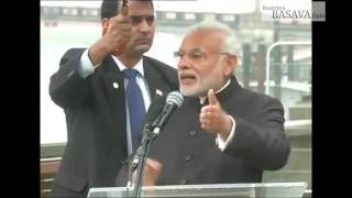 MP Shri Narendra Modi unveils Basaveshwara Statue in LONDON