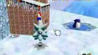 Super Mario 64: Walkthrough (Frosty Slide for 8 Red Coins)